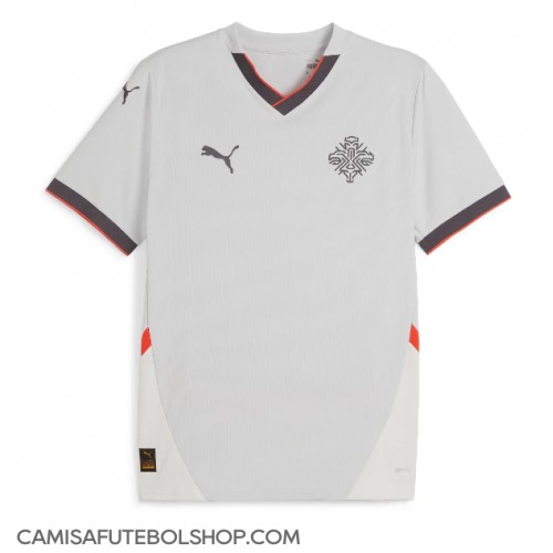 Camisa de time de futebol Islândia Replicas 2º Equipamento 2024 Manga Curta